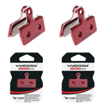 2 PACK Vandorm Ceramic Disc Brake Pads fit Shimano G01S G02S G03S, FSA