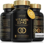 Vitamin D3 K2 Capsules - 4000 IU Vitamin D & 100Mcg Vitamin K MK7 - Boosted with