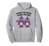 Double the spook, double the fun, matching halloween Pullover Hoodie