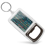 Acrylic Bottle Opener Keyring - Cargo Trains Railway Train  #44517