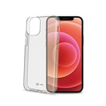 Celly Coque Transparente pour iPhone 12/12 Pro, Coque de Protection en Silicone Gelskin TPU Souple Anti-Chocs et Anti-Rayures