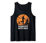 Namaste Witches Halloween Yoga Funny Witch and Cat Tank Top