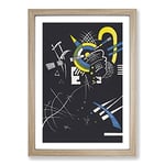 Big Box Art Small Worlds VII by Wassily Kandinsky Framed Wall Art Picture Print Ready to Hang, Oak A2 (62 x 45 cm)