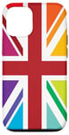 iPhone 12/12 Pro Rainbow Colors, United Kingdom The Union Jack Flag Case