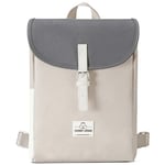 Johnny Urban Sac à Dos Femme Petit ROMY Gris Beige, en PET Recyclé, Mini Sac à Dos pour Université Bureau Loisirs - Hydrofuge & Compartiment pour Ordinateur Portable