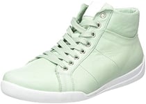 Andrea Conti Baskets pour Femme, Vert Pastel et Blanc, 38 EU