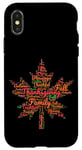 iPhone X/XS Thanksgiving Maple Leaf Word Cloud Turkey Day Fall Tradition Case