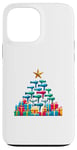 Coque pour iPhone 13 Pro Max Christmas Tree Sèche-cheveux Coiffure Coiffeur Coiffeuse