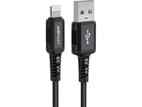 Acefast Kabel Mfi Usb - Lightning 1,8M, 2,4A Czarny (C4-02 A Black)