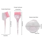 (Pink)3x Hair Dyeing Brushes Hairdressing Tinting Comb Hair Barbers Color HOT