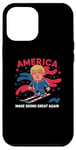 iPhone 12 Pro Max Donald Trump Skiing America - Make Skiing Great Again Case