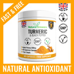 Turmeric Curcumin 365 Capsules 600mg High Strength With Black Pepper Joint Care