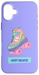 iPhone 16 Plus Roller Skate Classic 90s 80s Retro Kitsch Pastel Quad Skates Case