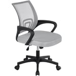 Chaise de Bureau Fauteuil Bureau Ergonomique Inclinable Pivotant Tissu Design