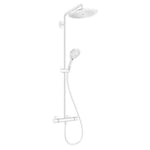 Croma Select S Showerpipe 280 1 jet avec thermostatique, Blanc mat (26890700)