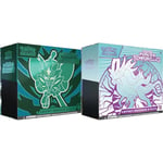 Pokémon JCC Coffret Dresseur d’élite Écarlate et Violet – Mascarade Crépusculaire & JCC Coffret Dresseur d’élite Écarlate et Violet – Forces Temporelles – Serpente-Eau