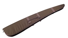 Januel - Etui pour Fusil Cherier - Fourreau pour Fusil de Chasse - avec Bretelle - Tissu Polyester - Longueur 150cm - Rembourrage 15mm - Marron