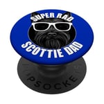 Scottish Terrier Dad Funny Super Rad Scottie Dog Dad pour hommes PopSockets PopGrip Adhésif