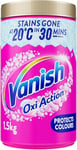 Vanish Gold Oxi Action Laundry Booster & Stain Remover Powder for Colours 1.5 Kg, Back to School, Removes School Stains in Just 30 Minutes, Keeps Colours Bright, Safe on School Uniforms