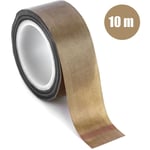 Scotch Teflon Ruban Adhésif Haute Température de ptfe, 0,13 mm d'Épaisseur pour protection de surface pour bois, tiroir, armoire, meubles, scelleuses