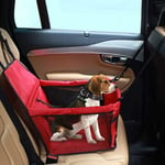 Houhence - Siège d'appoint de Voiture pour Les Chiens ou Chats Sac Transport Chien Voiture Housse de rehausseur en Tissu Oxford étanche avec Ceinture