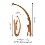 Spjälsäng Mobile Arm Imitation Wood Grain Vikbar Spjälsäng Mobil Hållare Arm för Spjälsäng Leksaker Tillbehör