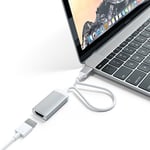 Satechi Aluminum Type-C HDMI Adapter 4K (60Hz) - For M2/ M1 MacBook Pro/Air, M2/ M1 iPad Pro/Air, M2 Mac Mini, iMac M1 (Silver)