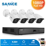 Sannce - 5MP hd Système de caméra de sécurité nvr sans fil avec caméras WiFi 3MP Stream Accès à distance et alertes de mouvement Micro intégré ai