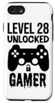 iPhone SE (2020) / 7 / 8 Level 28 Unlocked Gamer - Funny Gaming 28th Birthday Case