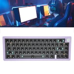 (Purple)DIY Mechanical Keyboard Kit 67 Keys Three Modes Keyboard Kit Type C