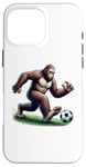 iPhone 16 Pro Max Bigfoot Playing Soccer Ball Funny Soccer Lover Player Sport Case