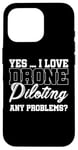 Coque pour iPhone 16 Pro Oui, j'adore piloter un drone, aucun problème. Drone Flying Drone RC