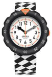 Flik Flak FPSP069 RACE FLAG (34.75mm) White Dial / Black & Watch