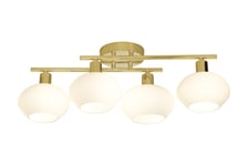 Aneta Lighting ELBA plafond bad  matt messing  4xG9  IP44