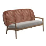 Gloster - Kay Low Back Sofa, Frame Copper, Kat.B Blend Linen - Soffor utomhus - Henrik Pedersen