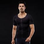 T-Shirt Modelant Le Corps Pour Hommes, Perte De Poids, Amincissant, Façonnant La Poitrine, Ventre, Vêtement Correcteur De Posture