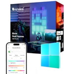 Nanoleaf Kit d'Extension | 4 Mini Carrés (Kit de Démarrage Requis), Panneau LED RGBW, Lumière Diffusion, Température de Couleur Ajustable 2700K à 6500K (11,6 x 11,6 cm chaque), Murale & Gaming Deco