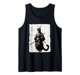 Japanese Samurai Cat Katana Ukiyo Warrior Cat Ninja Lover Tank Top