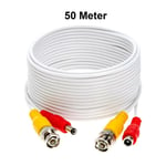 50M DC Power BNC Extension Cable CCTV Security Camera DVR Video Data Power Lead