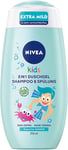 NIVEA KIDS 3in1 shower gel shampoo amp conditioner (250 ml) care and cleansing f