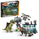 LEGO Toy Dinosaur Jurassic World Giganotosaurus and Therizinosaurus Onslaught 76