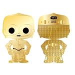 Funko Star Wars Pop! C3PO Lrg Enamel Pin-JO - C-3PO - Star Wars Enamel Pins - Cute Collectable Novelty Brooch - for Backpacks & Bags - Gift Idea - Official Merchandise - Movies Fans