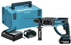 Makita DHR202RFJ Perfo-burineur SDS-plus à batteries 18V Li-Ion set (2x batterie 3.0Ah) dans MAKPAC - 1,9J