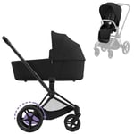 Elektrisk ePriam, Komplett Cybex e-PRIAM frame & seat hardpart - matte black | sepia black (2023)