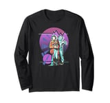 Pop Art 4th Doctor Baker Cosmic Time Travel Fan Long Sleeve T-Shirt