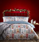 Furn Festive Town SB Duvet Set Mult, Coton, Multi, Single