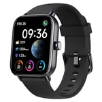 Smart Watch (Answer/Make Calls) with Alexa Built-in, 1.8" Touch Screen Smartwatch for Heart Rate Sleep SpO2 Monitor, 5ATM Waterproof, 100+ Sports Modes, Calorie/Step Counter for iOS Android Phone