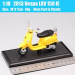 1:18 mittakaavassa Piaggio Vespa Scooter 98 PK 125 GTR P150X 300 MP5 Primavera GTS moottoripyörä moto pyörä painevalettu ajoneuvot lelut malli lapsille