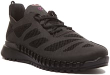 Ecco Womens Trainers Zipflex Lightweight Breathru In Black Size UK 3 - 7