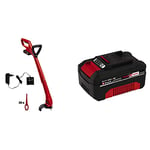 Einhell Coupe-Bordures sans Fil GC-CT 18/24 Li P (1x1,5Ah) - Système Power X-Change (18 V/1,5 Ah -, Diam. De Coupe Lame 24 cm) & Batterie du système Power X-Change (Li-ION, 18 V, 4,0 Ah)